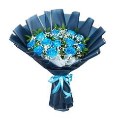 Wonder Blue Roses Arrangement