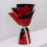 12 Dancing Red Roses Bouquet