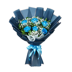 Wonder Blue Roses Arrangement