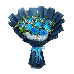 Wonder Blue Roses Arrangement
