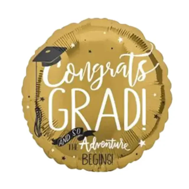 Congrats Grad balloon for graduation flower delivery celebrations