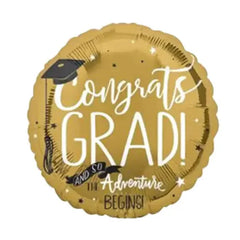 Congrats Grad balloon for graduation flower delivery celebrations
