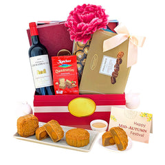 Moonlight Indulgence Mid-Autumn Gift Hamper – Conrad Mooncakes, Wine & Chocolates