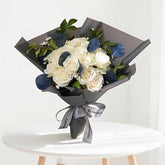 20 White Roses Bouquet - Boo Boo