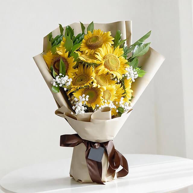 10 Sunflowers Bouquet - Sunny Galore