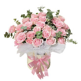 Luxury Pink Roses Bloom Box - Exquisite Pink Bloom Box