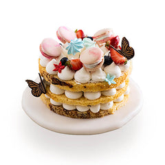 Round Macaron Tart Cake