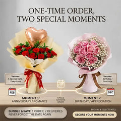 Romantic red roses and pink bouquet for anniversaries, birthdays, and special moments with same-day delivery
