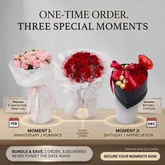 Flower delivery for anniversaries, birthdays, and special moments with bundled savings