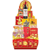 Chinese New Year hamper with festive treats and flowers for delivery in Singapore