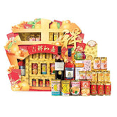 Chinese New Year hamper with gourmet treats and flowers for festive Singapore delivery