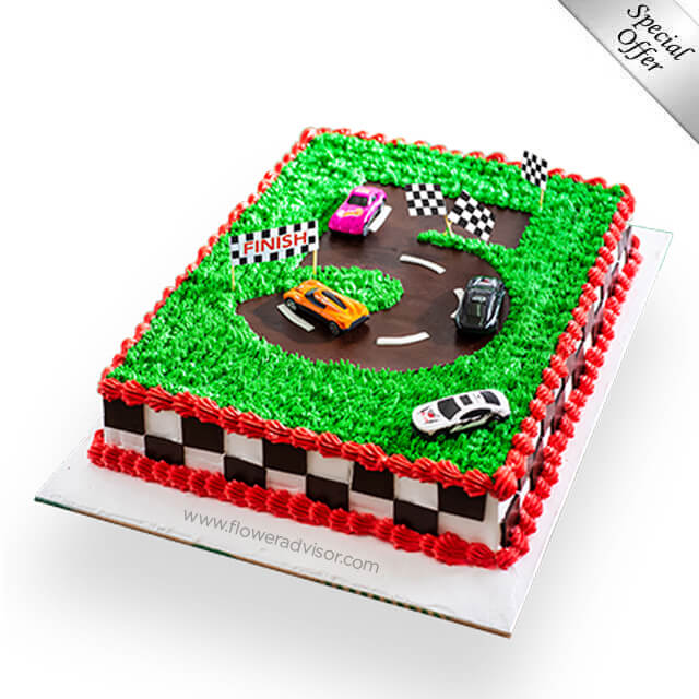 Racing Track Cake