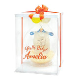 Baby gift hamper with personalized name, ideal for new baby flower delivery in Singapore