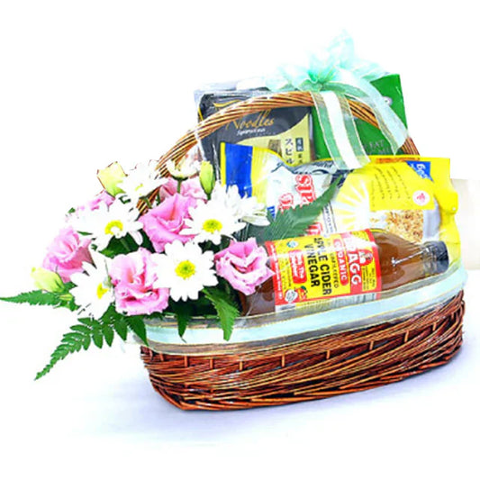 Get Well Soon Hamper from Fruits and Other Items