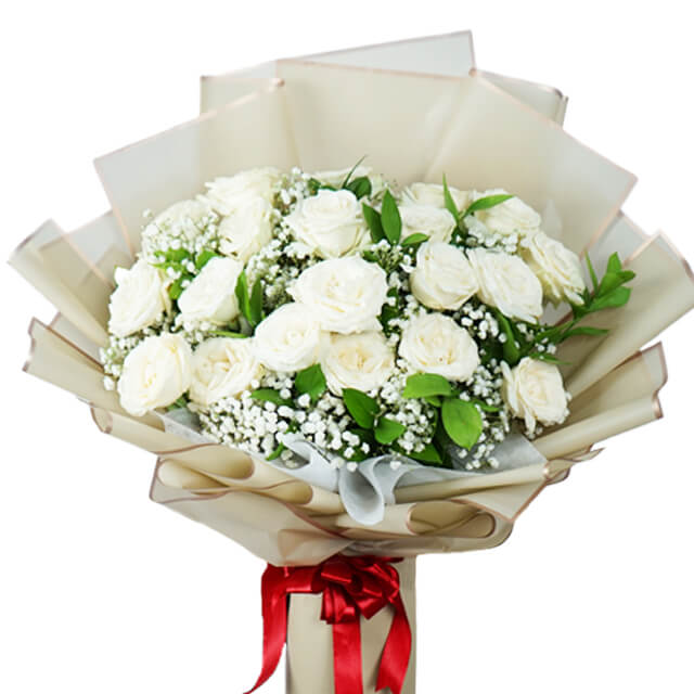 White Roses Bouquet | Same Day Flower Delivery in Singapore