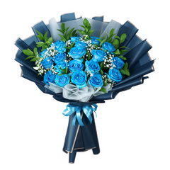 Wonder Blue Roses Arrangement
