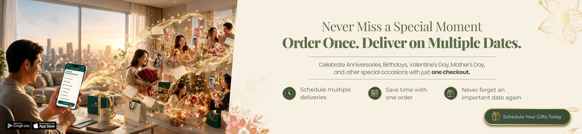 Schedule flower delivery for birthdays, anniversaries, and special occasions with one order