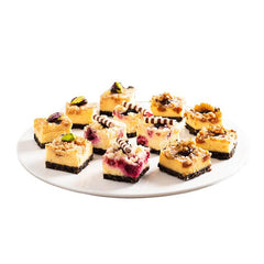 Festive cheesecake dessert platter for flower delivery gift hampers in Singapore
