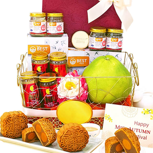 Moonlight Harvest Mid-Autumn Gift Hamper – Conrad Mooncakes & Birds Nest
