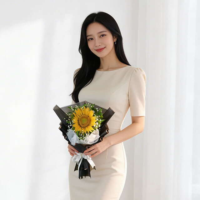 Single Stalk Sunflower Bouquet - Youre My Sunflower