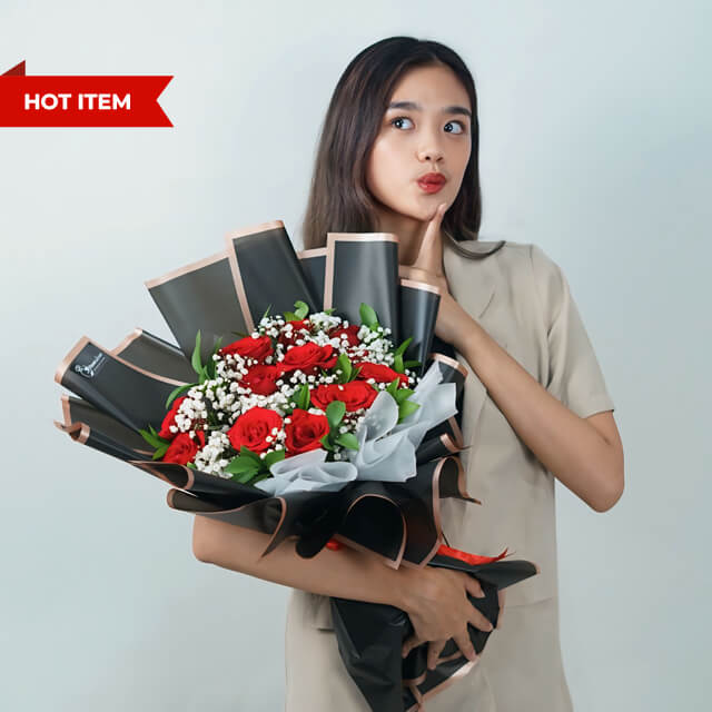 Wonder Red Radiance Rose - VDAY