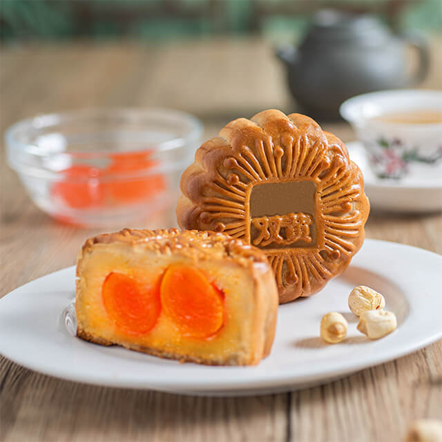 Double Yolk Baked Mooncakes - Mid Autumn Festival 2025