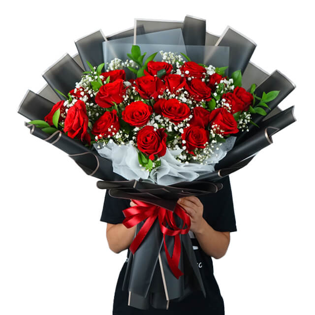 20 Red Rose Bouquet - Feeling  Vogue