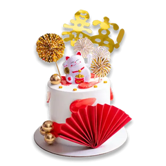 Lucky Cat Prosperity Cake