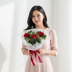 Red Rose Embrace