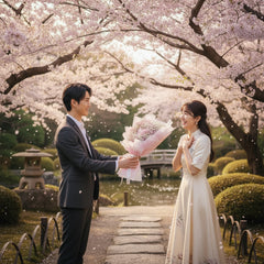 Heart-shaped baby's breath bouquet wrapped in pink, perfect for flower delivery